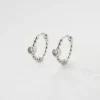 Shlomit Ofir Boucles D'oreille>Boucles Meadow cristal - argenté