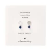 A Beautiful Story Boucles D'oreille>Boucles mini Coin argenté - Lapis Lazuli