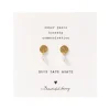 A Beautiful Story Boucles D'oreille>Boucles mini Coin doré - Agate bleue