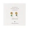 A Beautiful Story Boucles D'oreille>Boucles mini Coin doré - Aventurine