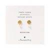 A Beautiful Story Boucles D'oreille>Boucles mini Coin doré - Pierre de Lune