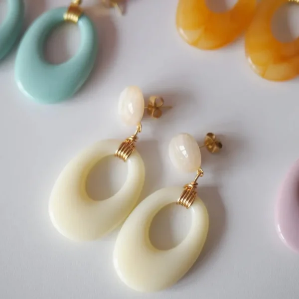 Azeria Boucles D'oreille>Boucles Ola - blanc