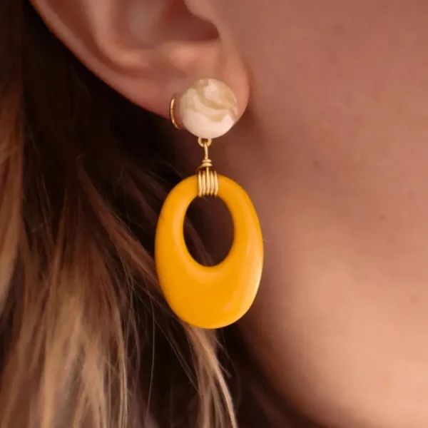 Azeria Boucles D'oreille>Boucles Ola - jaune