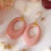 Azeria Boucles D'oreille>Boucles Ola - vieux rose