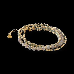 A Beautiful Story Bracelets>Bracelet Advanced doré - Labradorite