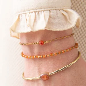 A Beautiful Story Bracelets>Bracelet Beautiful doré - Cornaline