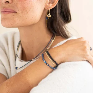 A Beautiful Story Bracelets>Bracelet Beloved doré - Lapis Lazuli