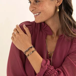 A Beautiful Story Bracelets>Bracelet Commitment doré - Quartz rose