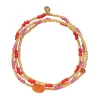 A Beautiful Story Bracelets>Bracelet Energetic doré - Cornaline (version rosée)