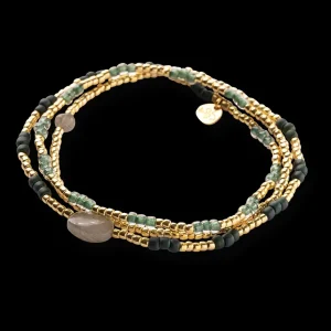 A Beautiful Story Bracelets>Bracelet Energetic doré - Labradorite