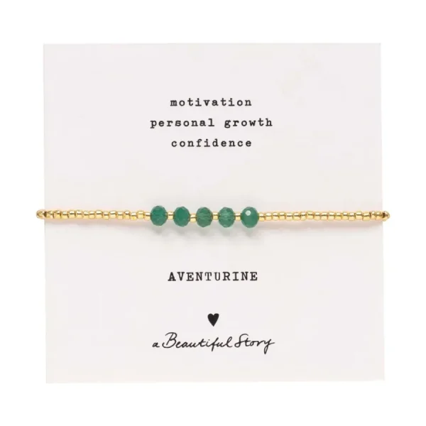 A Beautiful Story Bracelets>Bracelet Essential doré - Aventurine