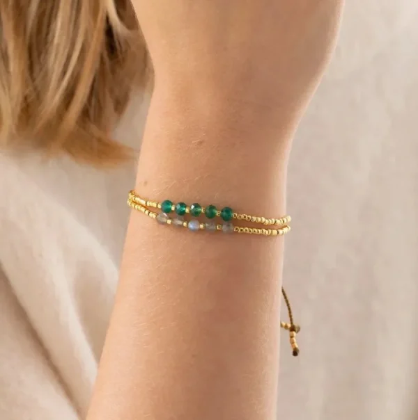 A Beautiful Story Bracelets>Bracelet Essential doré - Aventurine