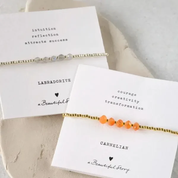 A Beautiful Story Bracelets>Bracelet Essential doré - Cornaline