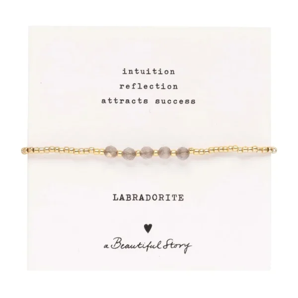 A Beautiful Story Bracelets>Bracelet Essential doré - Labradorite