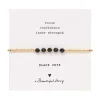 A Beautiful Story Bracelets>Bracelet Essential doré - Onyx noir