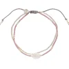 A Beautiful Story Bracelets>Bracelet Feeling argenté - Quartz rose