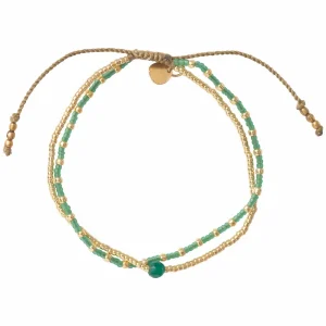 A Beautiful Story Bracelets>Bracelet Friendship doré - Aventurine