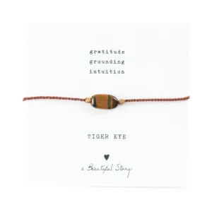 A Beautiful Story Bracelets>Bracelet Gemstone card - Oeil de Tigre