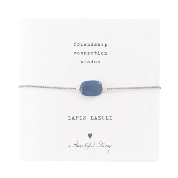 A Beautiful Story Bracelets>Bracelet Gemstone card - Lapis Lazuli