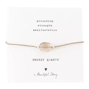 A Beautiful Story Bracelets>Bracelet Gemstone card - Quartz fumé