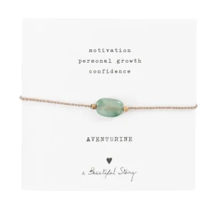 A Beautiful Story Bracelets>Bracelet Gemstone card - Aventurine