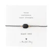 A Beautiful Story Bracelets>Bracelet Gemstone card - Onyx noir