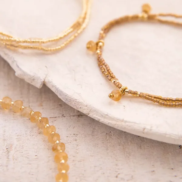 A Beautiful Story Bracelets>Bracelet Honor - Citrine