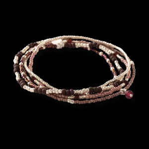 A Beautiful Story Bracelets>Bracelet Intensity argenté - Grenat