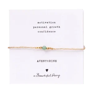 A Beautiful Story Bracelets>Bracelet Iris card doré - Aventurine