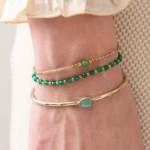 A Beautiful Story Bracelets>Bracelet Iris card doré - Aventurine