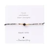 A Beautiful Story Bracelets>Bracelet Iris card doré - Onyx noir