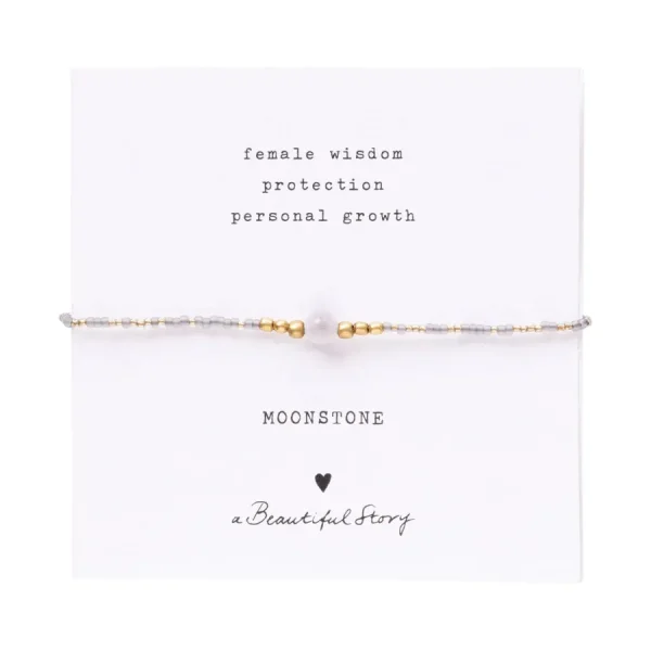 A Beautiful Story Bracelets>Bracelet Iris card doré - Pierre de Lune