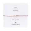 A Beautiful Story Bracelets>Bracelet Iris card doré - Quartz rose