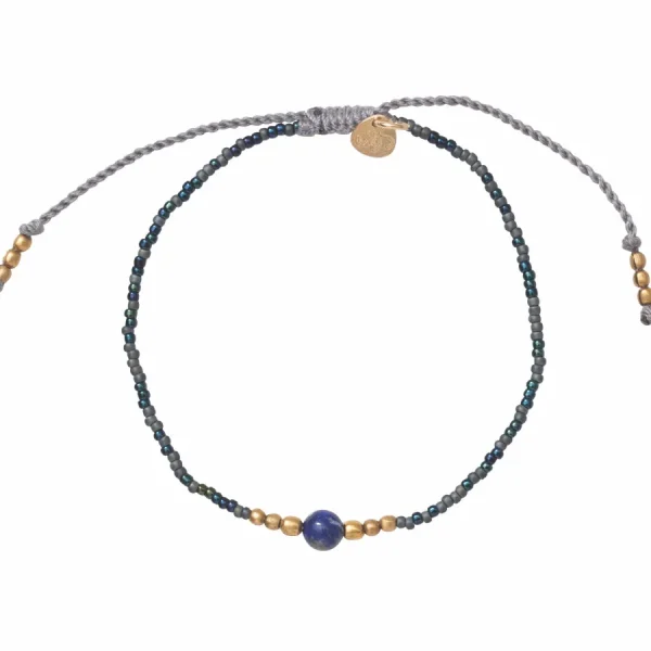 A Beautiful Story Bracelets>Bracelet Iris doré - Lapis Lazuli