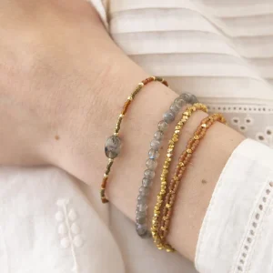 A Beautiful Story Bracelets>Bracelet Joyful doré - Labradorite