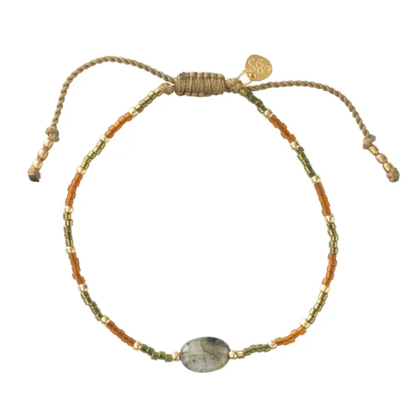 A Beautiful Story Bracelets>Bracelet Joyful doré - Labradorite