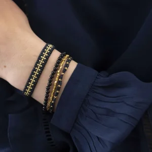 A Beautiful Story Bracelets>Bracelet Loving - Onyx noir