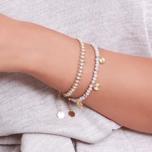 Shlomit Ofir Bracelets>Bracelet Nia doré - gris