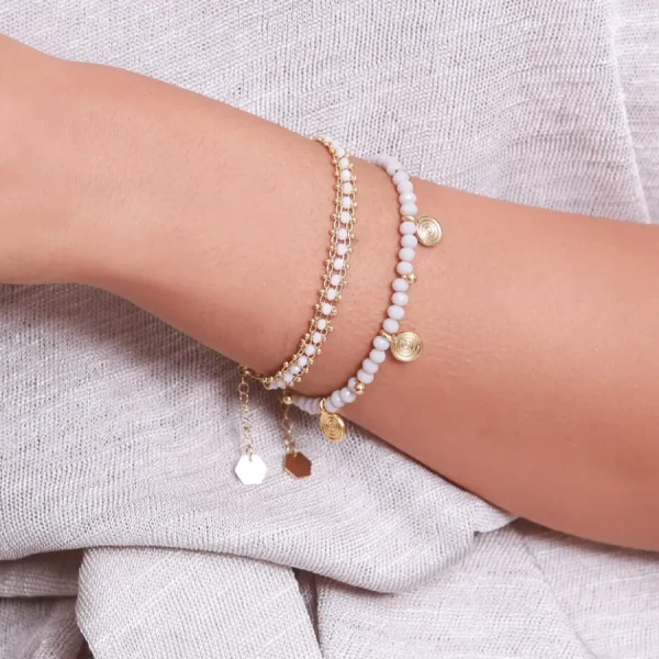 Shlomit Ofir Bracelets>Bracelet Nia doré - rose