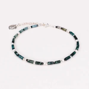 Axelle Joly Bracelets | Unisexe>Bracelet Oudis argenté - vert