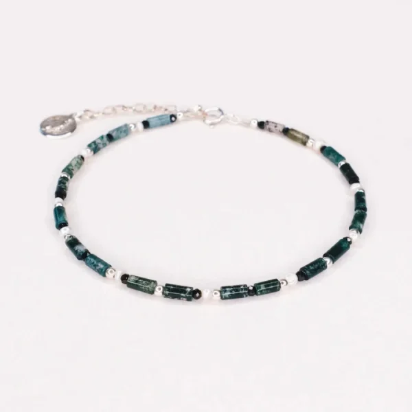 Axelle Joly Bracelets | Unisexe>Bracelet Oudis argenté - vert