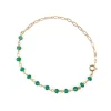 Bazar Exquis Bracelets>Bracelet Pierres Fines - agate verte