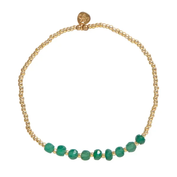 A Beautiful Story Bracelets>Bracelet Proud doré - Aventurine