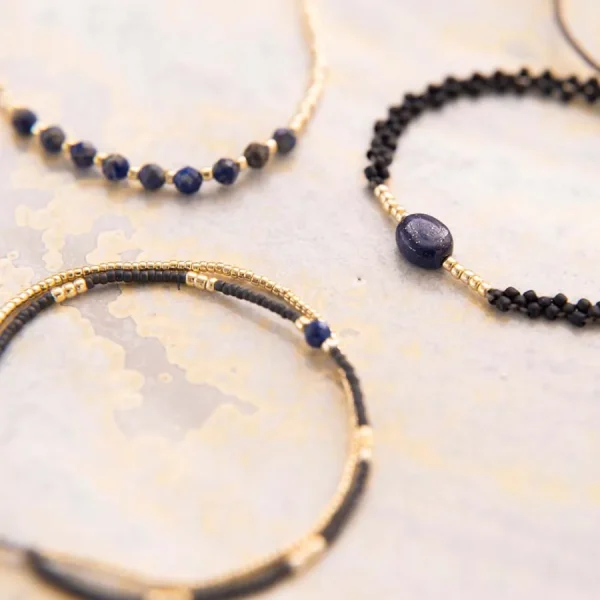 A Beautiful Story Bracelets>Bracelet Proud doré - Lapis Lazuli