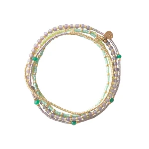 A Beautiful Story Bracelets>Bracelet Respect doré - Aventurine