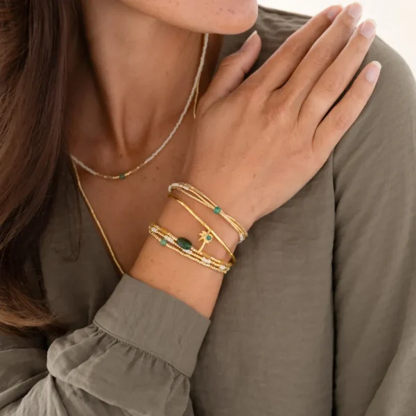 A Beautiful Story Bracelets>Bracelet Sensation doré - Aventurine