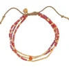 A Beautiful Story Bracelets>Bracelet Sensation doré - Cornaline