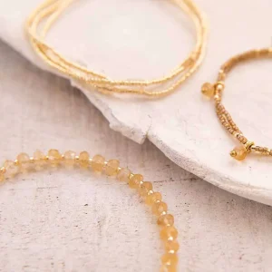 A Beautiful Story Bracelets>Bracelet Shiny doré - Citrine