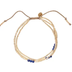 A Beautiful Story Bracelets>Bracelet Shiny doré - Lapis Lazuli