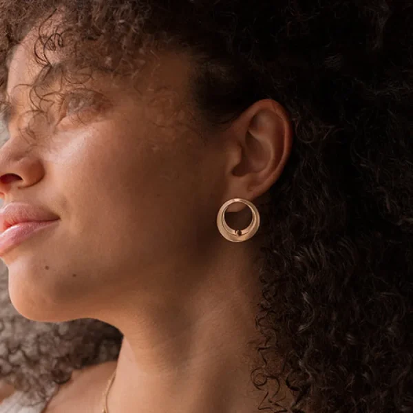 Les Femmes à barbes Boucles D'oreille>Clous Circle Billes